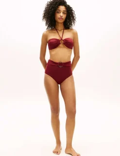 Elevated Belted High Waisted Bikini Bottoms