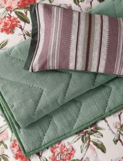Elswyth Herringbone Quilted Throw