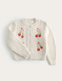 Embellished Chunky Knitted Cardigan (2-8 Yrs)