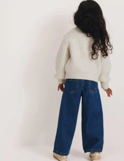 Embellished Chunky Knitted Cardigan (2-8 Yrs)