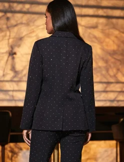 Embellished Single Breasted Blazer