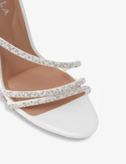 Embellished Spiral Strap Stiletto Heels