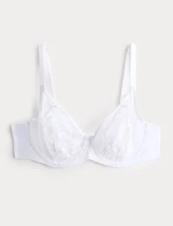 Embrace Embroidered Wired Full Cup Bra A-E