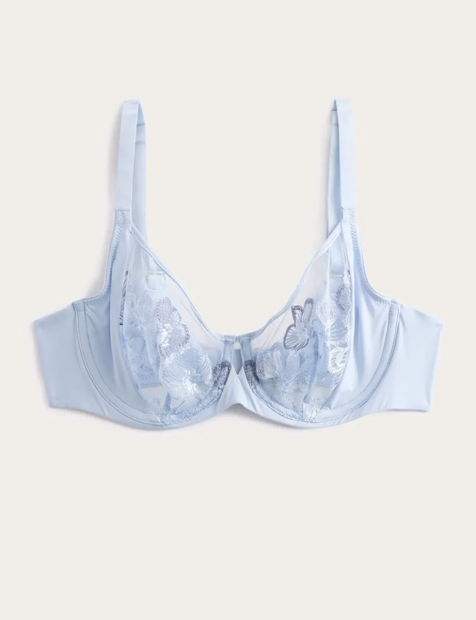 Embrace Embroidered Wired Full Cup Bra A-E