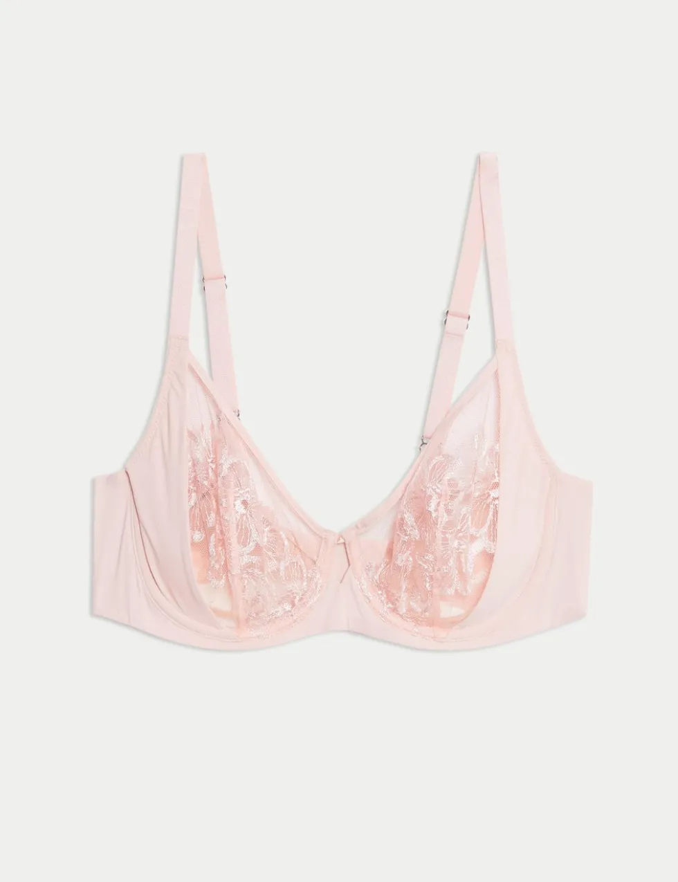Embrace Embroidered Wired Full Cup Bra A-E