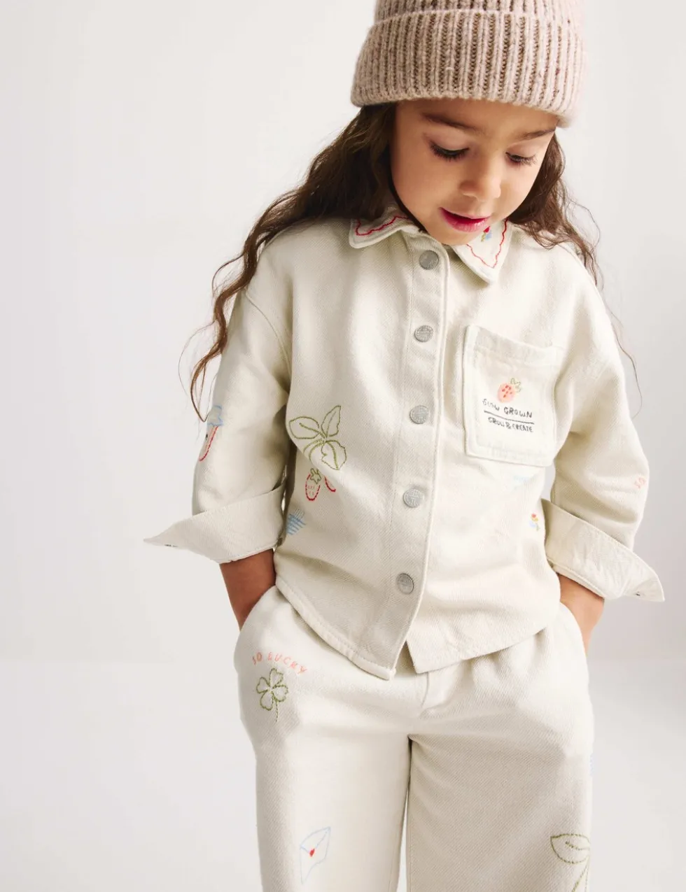 Embroidered Denim Jacket (1-8 Yrs)