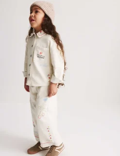 Embroidered Denim Jacket (1-8 Yrs)