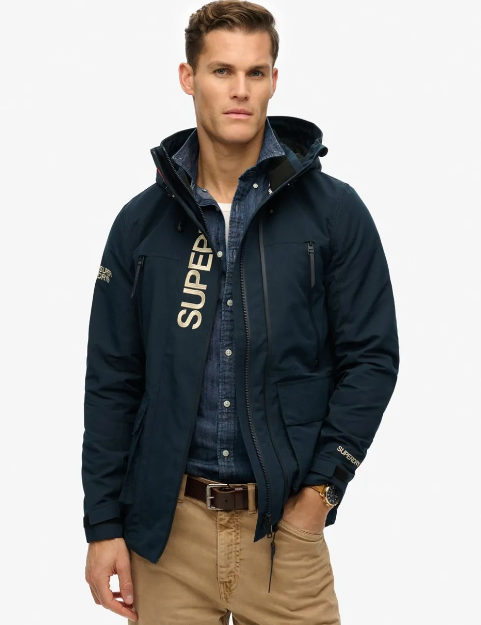Embroidered Hooded Ultimate Windbreaker Coat