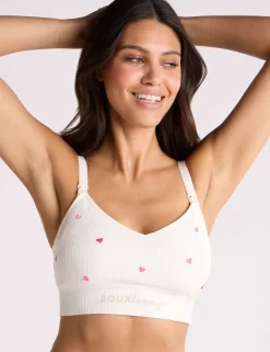 Embroidered Maternity Nursing Bralette