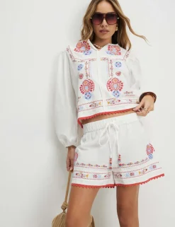 Embroidered Shorts