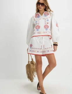 Embroidered Shorts
