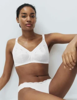 Embroidered Total Support Full Cup Bra (A-K)
