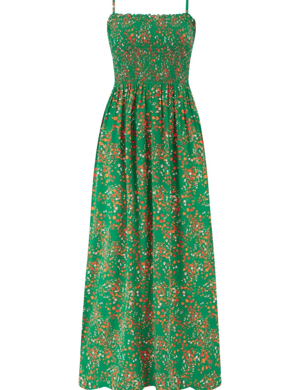 Emma Strapless Shirred Bodice Woven Maxi Beach Dress