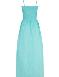 Emma Strapless Shirred Maxi Beach Dress
