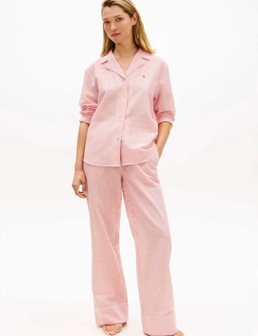 Essential Cotton Blend Striped Pyjama Top
