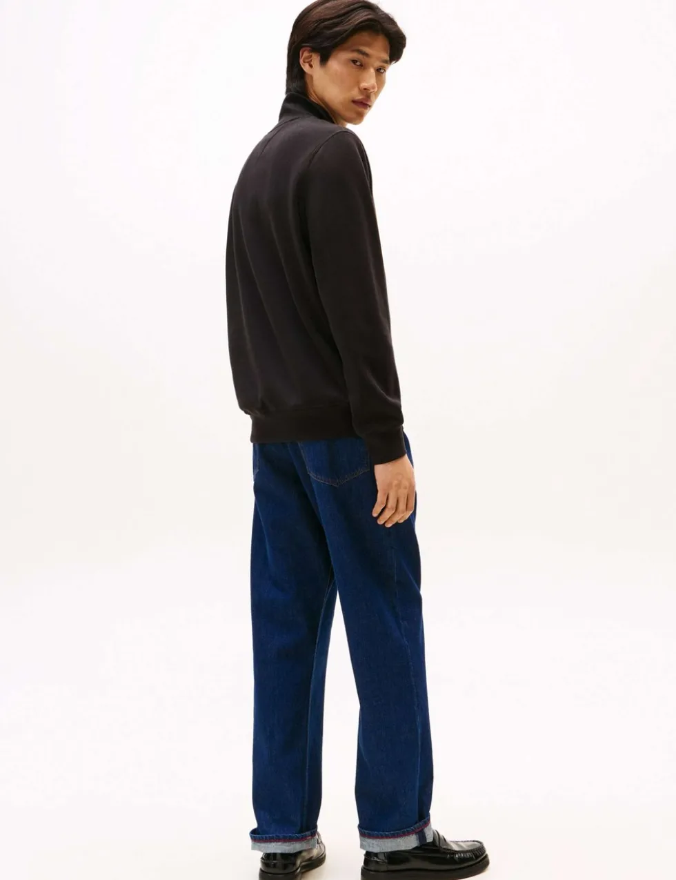 Essential Cotton Rich Half Zip Fleece Jumper