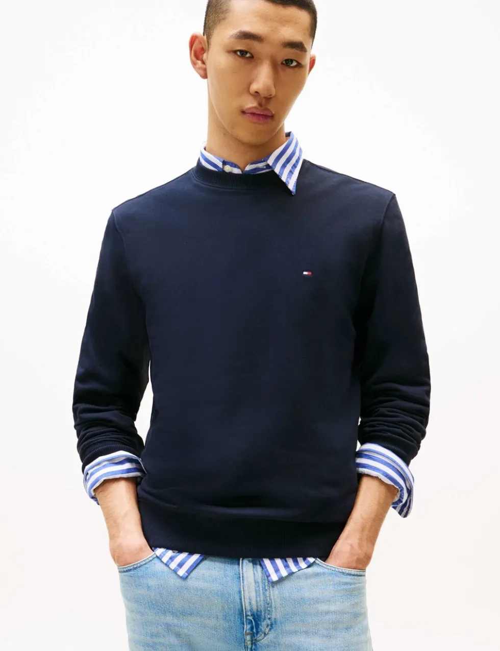 Essential Pure Cotton Crew Neck Sweatshirt