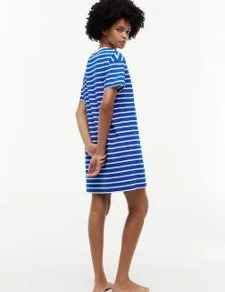 Essential Pure Cotton Striped Nightdress