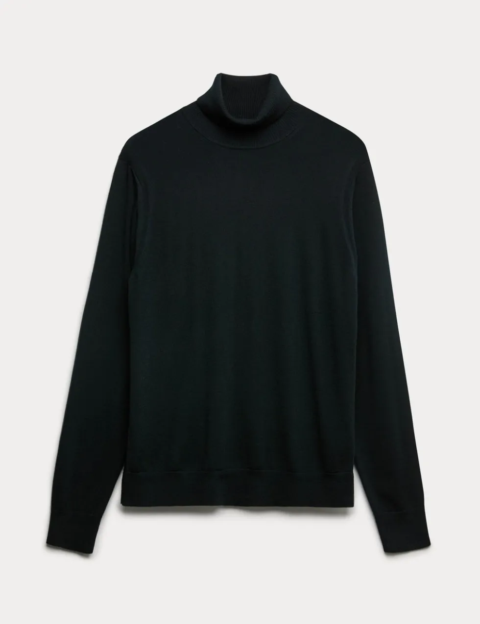 Extra Fine Merino Roll Neck Jumper with Silk