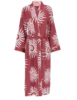 Fable And Eve Cotton Modal Sun Print Dressing Gown