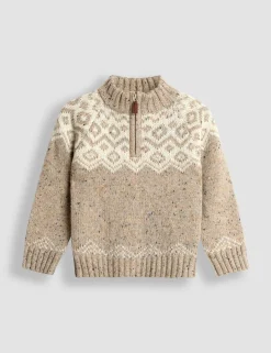 Fair Isle Half Zip Knit Jumper (1-7 Yrs)