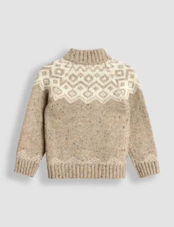 Fair Isle Half Zip Knit Jumper (1-7 Yrs)