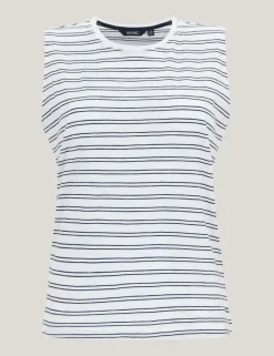 Fariene Pure Cotton Striped Vest Top