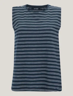 Fariene Pure Cotton Striped Vest Top