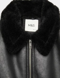 Faux Fur Trim Jacket (6-16 Yrs)