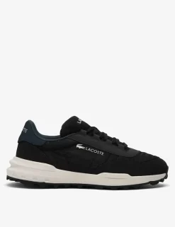 Faux Leather Lace Up Trainers