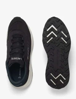 Faux Leather Lace Up Trainers