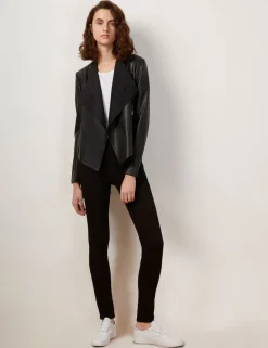 Faux Leather Short Jacket
