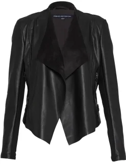 Faux Leather Short Jacket