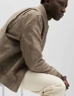 Faux Suede Bomber