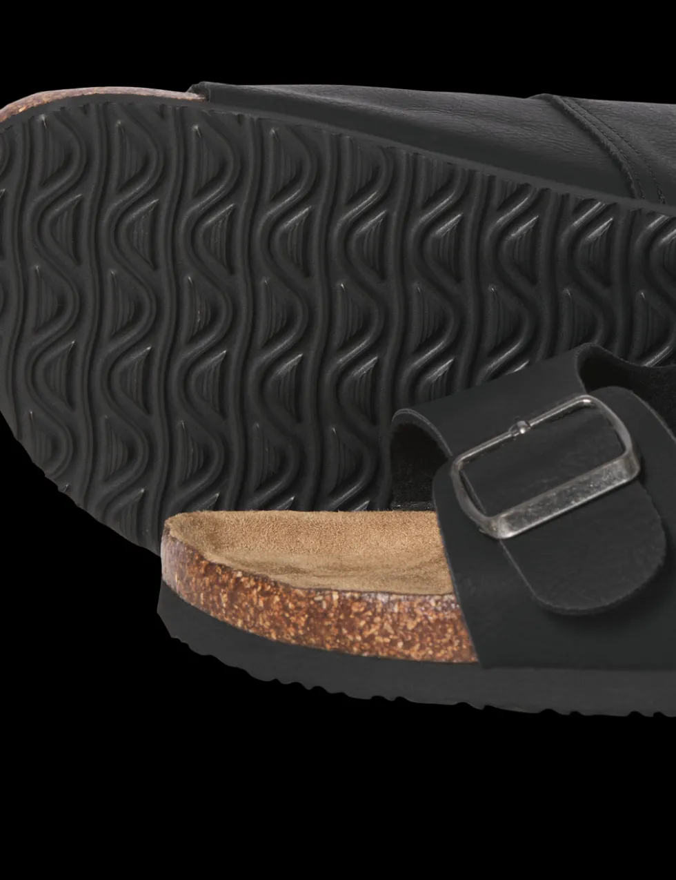 Faux Suede Two Strap Sandals