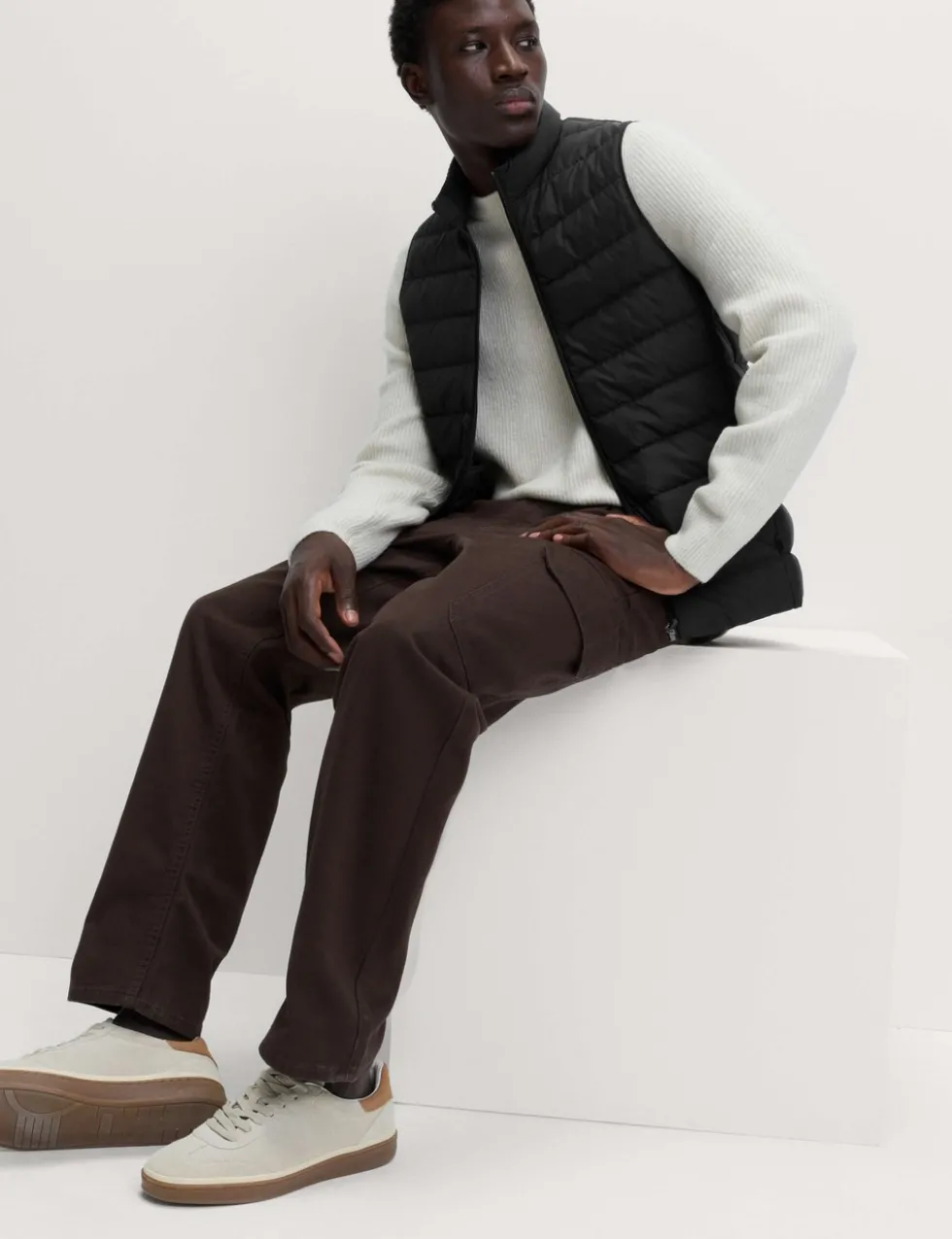 Feather and Down Padded Lightweight Gilet