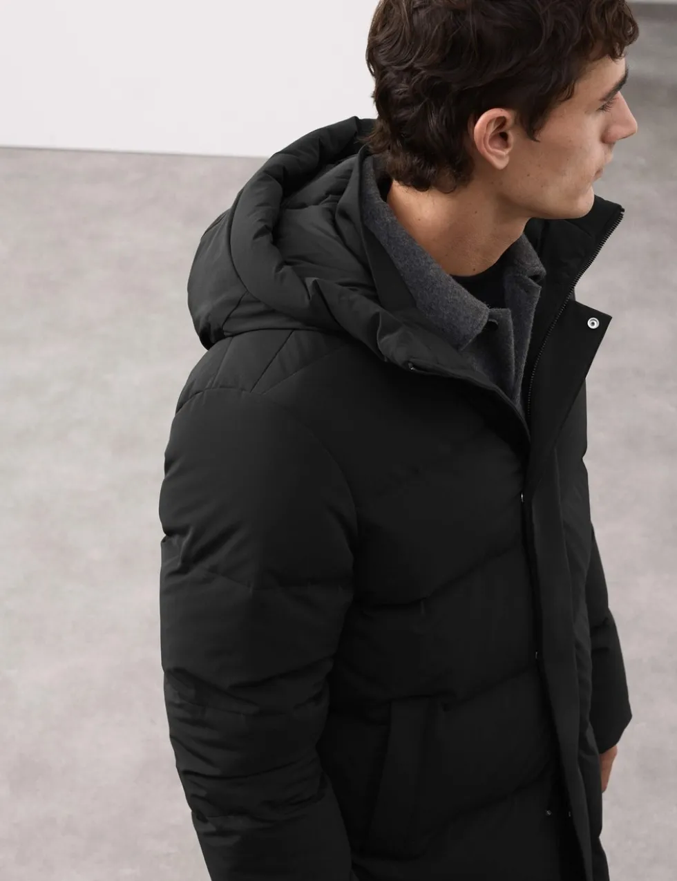 Feather and Down Puffer Jacket with Stormwear™