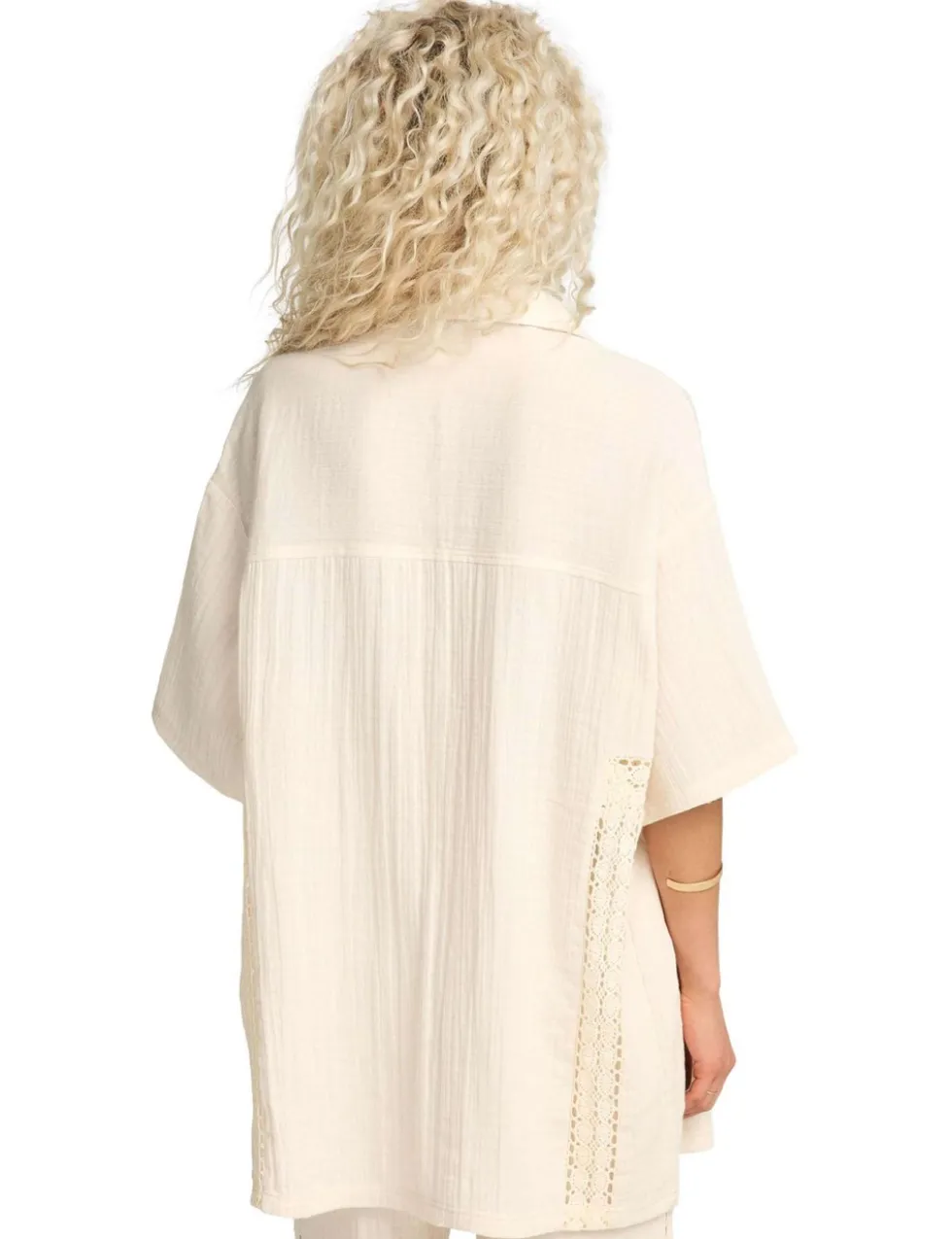 Feelin Fine Pure Cotton Relaxed Beach Shirt