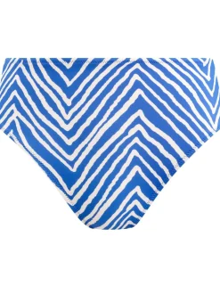 Fiji Falls Striped High Waisted Bikini Bottoms