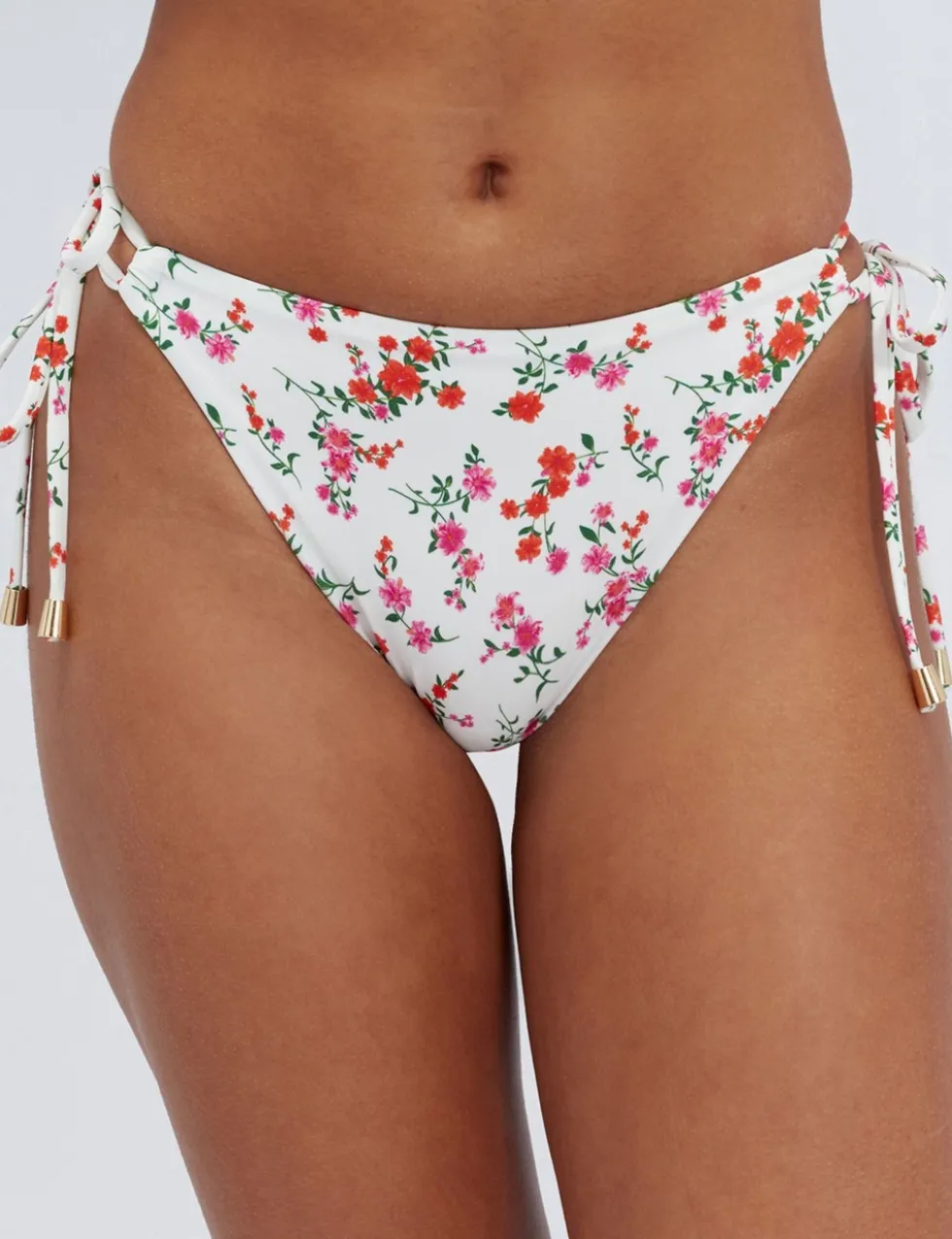 Fiji Floral String Tie Side Bikini Bottoms
