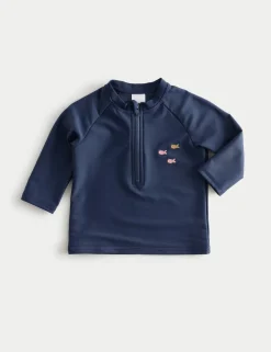 Fish Embroidery Rash Vest (0 Mths - 5 Yrs)