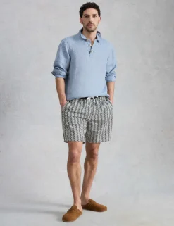 Fish Print Swim Shorts