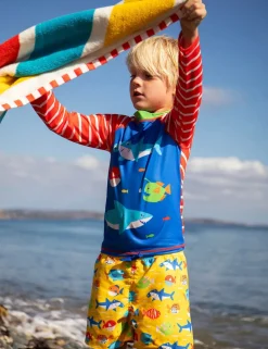 Fish Print Swim Shorts (1-10 Yrs)
