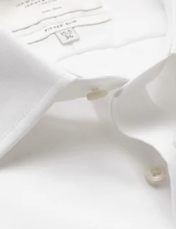 Fitted Slim Non Iron Pure Cotton Twill Shirt