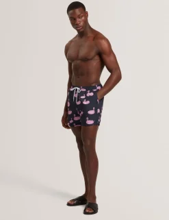Flamingo Print Swim Shorts