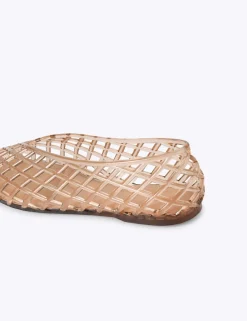 Flat Square Toe Jelly Ballet Pumps