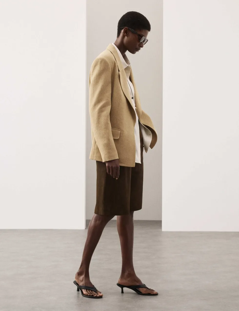 Flax Linen Blend Relaxed Textured Blazer