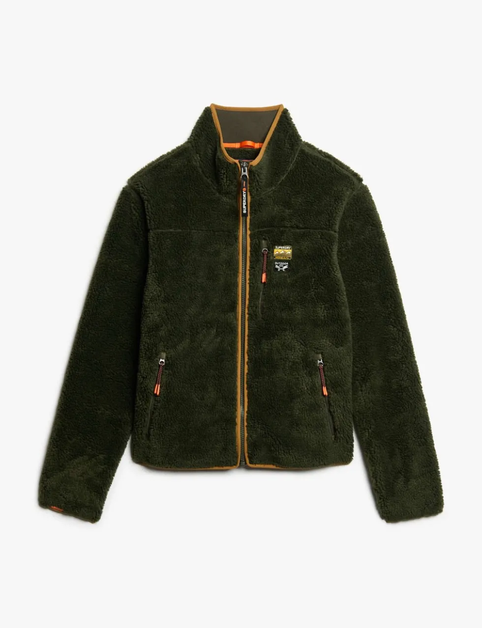 Fleece Zip Up Funnel Neck Jacket