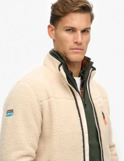 Fleece Zip Up Funnel Neck Jacket