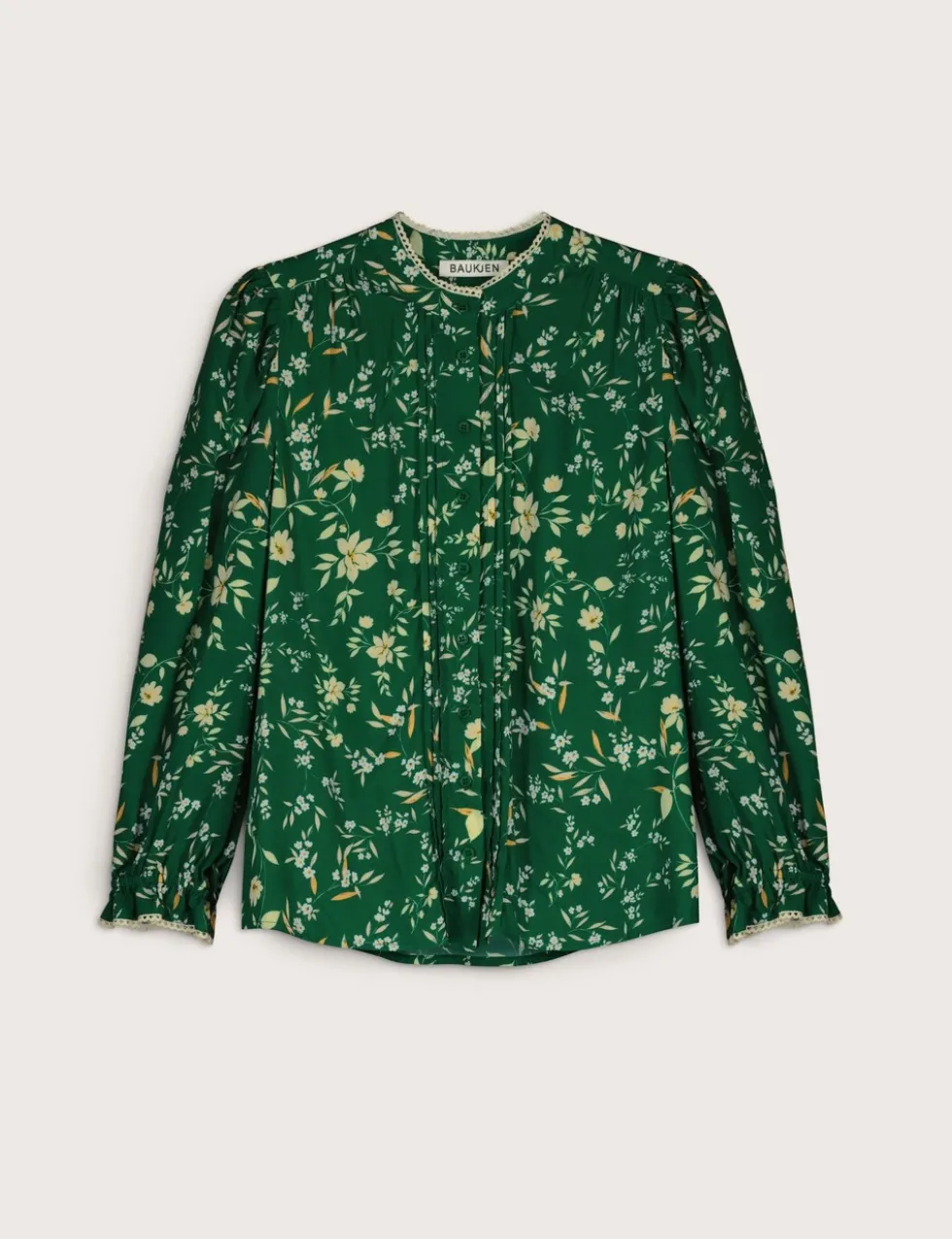 Floral Blouson Sleeve Blouse